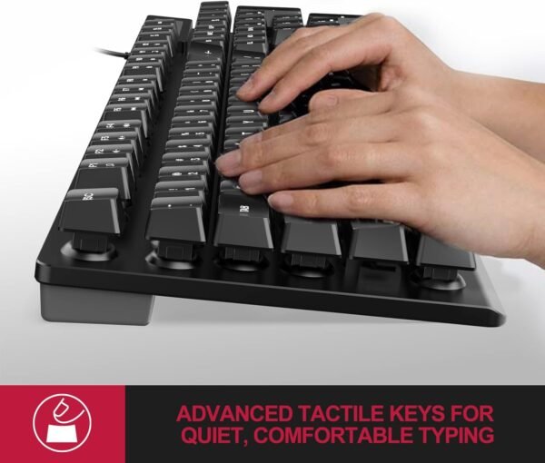 612Wotez4L._AC_SL1500_ NPET K10 Wired Gaming Keyboard Review Full-Size Durable Design with Multimedia Keys