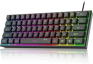 714Y4KXLVPL.__AC_SX300_SY300_QL70_FMwebp_ MageGee TS91 Mini 60% Gaming Keyboard Review RGB Backlit Compact Design for Gamers