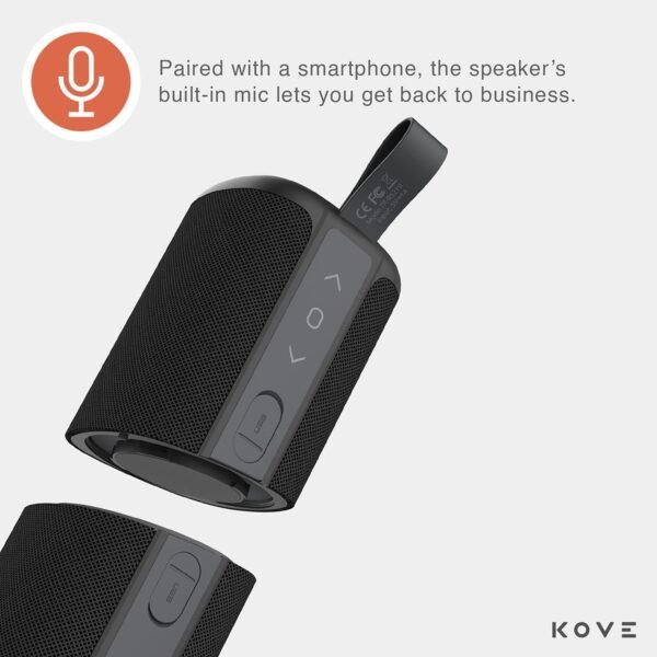 71VNWVs0I5L._AC_SL1500_ Review of KOVE Commuter 2 Portable Bluetooth Speaker with Deep Bass and Water Resistance