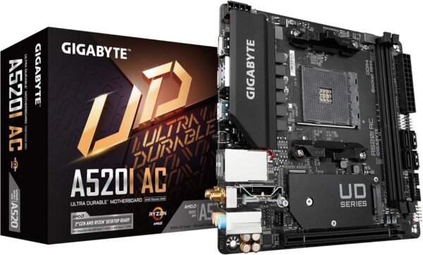 Gigabyte A520I AC motherboard review AMD Ryzen compatibility and Mini-ITX performance explored