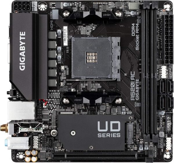 Gigabyte A520I AC motherboard review AMD Ryzen compatibility and Mini-ITX performance explored