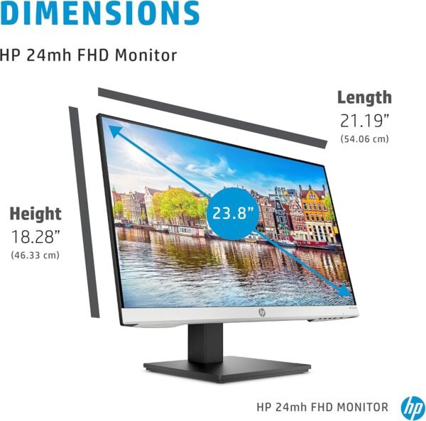 HP 24mh FHD Computer Monitor review with Built-In Speakers and Ergonomic Adjustments