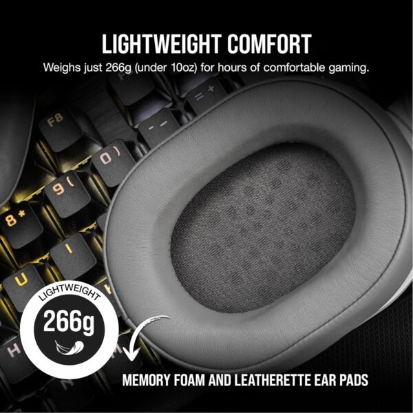 Corsair HS55 Wireless Gaming Headset Review Lightweight Design with Dolby 7.1 Surround Sound